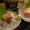 渋谷「楽椿」お刺身おでんを肴にごくごく瓶ビール