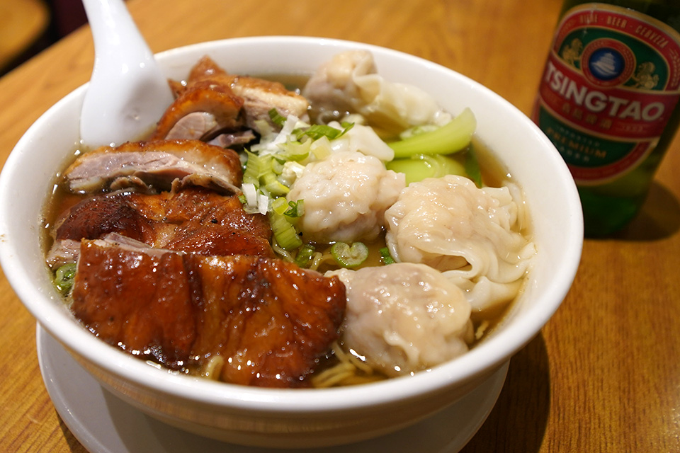 ボストン「香港小食」アメリカ町中華探訪。雲呑＆ローストダック麺