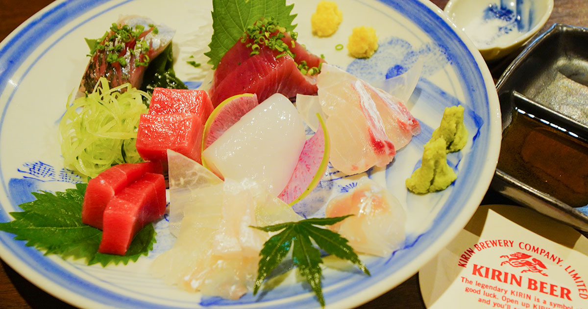 仙台『おかん分店』こっちは比較的入りやすい。金華山沖の刺身を肴に