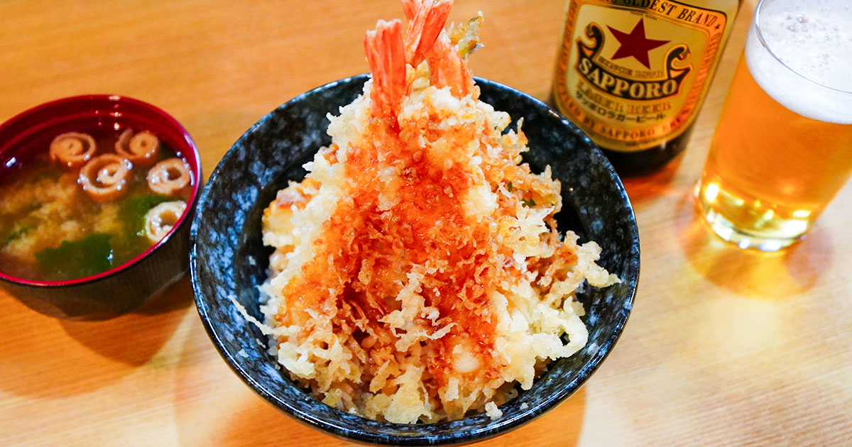 神保町『はちまき』昭和6年創業！江戸川乱歩が愛した天麩羅屋の天丼