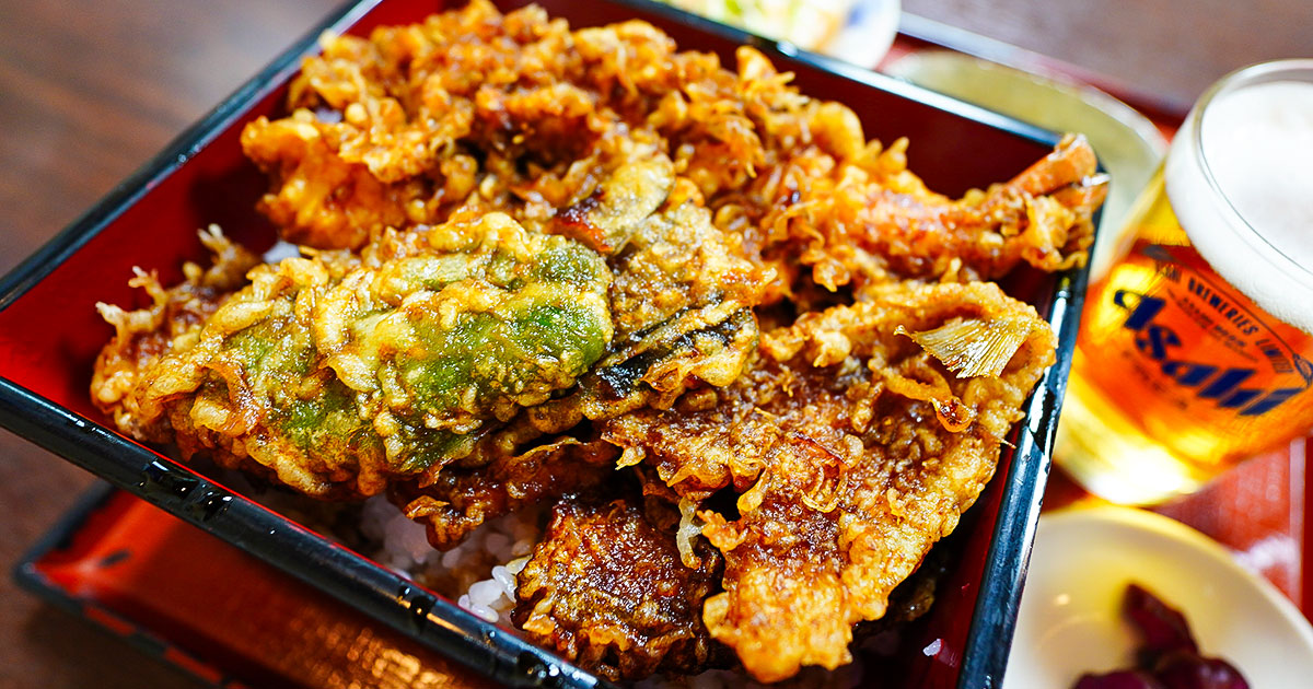 錦糸町『丸花』明治創業の町蕎麦で上天丼！週末昼飲みも楽しめる地域密着の人気店