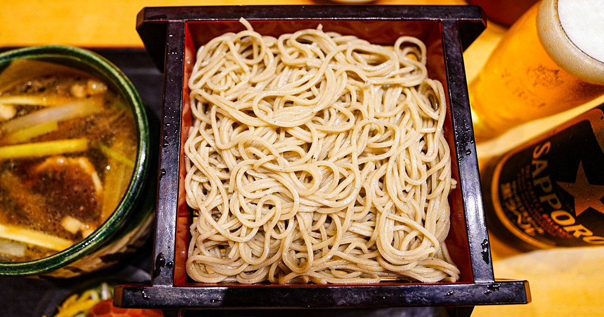 三河島『長生庵』明治創業の下町老舗蕎麦!2段重ねの本鴨せいろ1,300円が安くてアト引く美味しさ