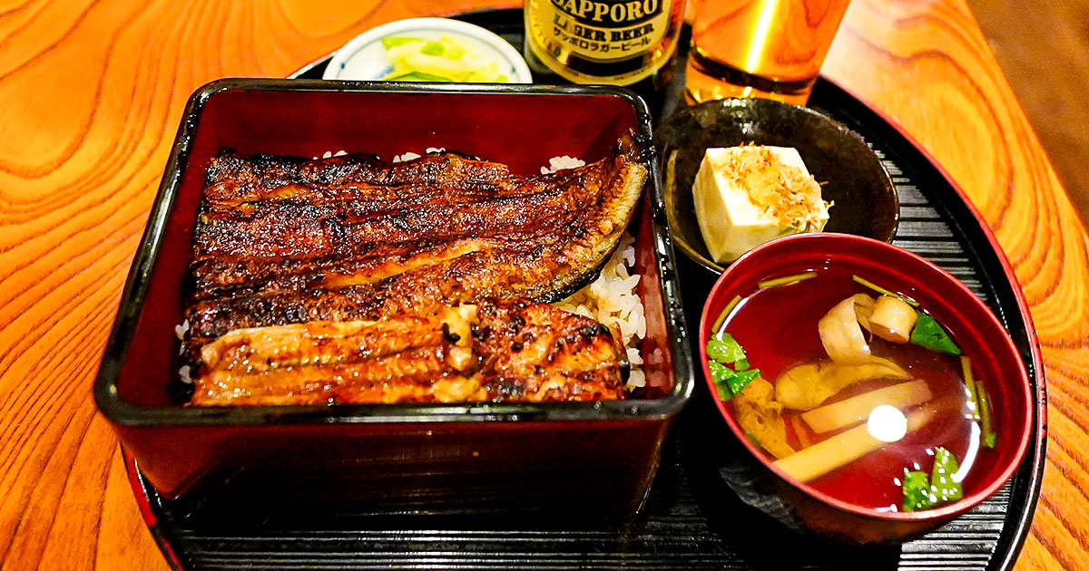 柏『うなぎ専門店くしだ』家族で46年 サクトロ「炭火焼うな重」が二千円と安い!昼飲みにも最適
